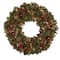 15in. Holiday Wreath with Pine Cones & Ornaments